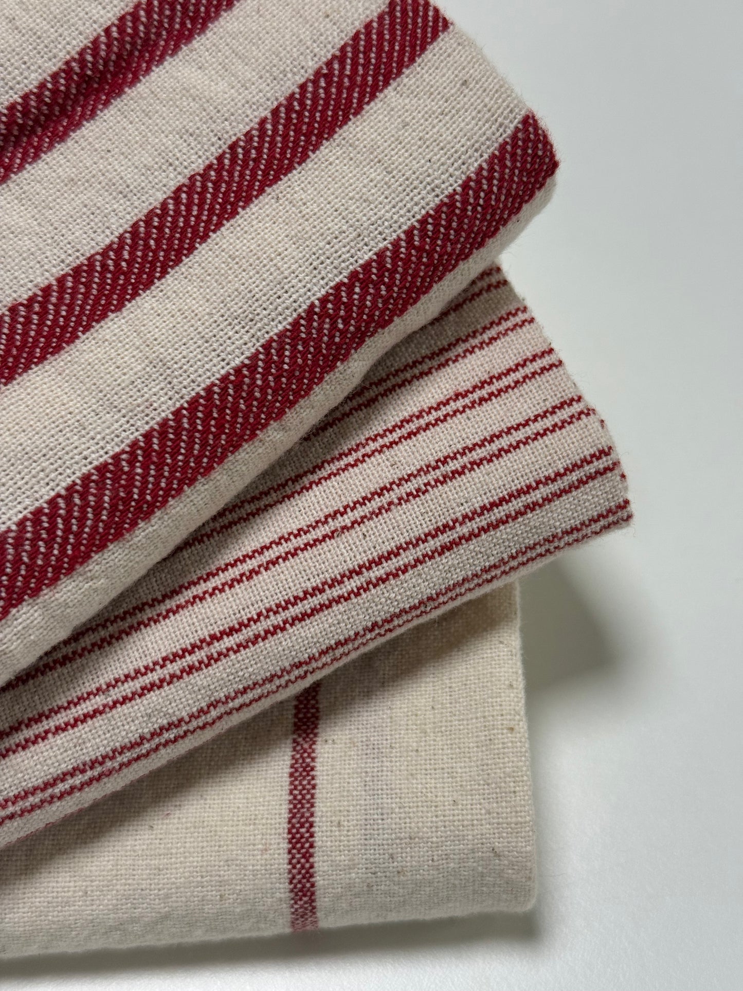 Theedoek dikke streep rood | IB Laursen