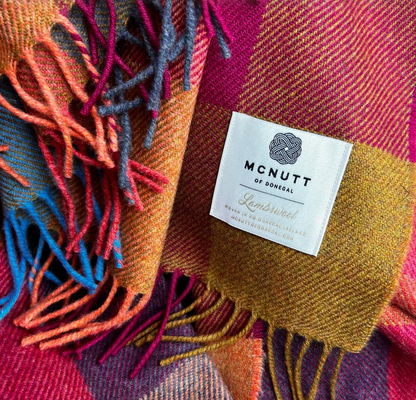 Merino wol Plaid | 100% Merino wol | McNutt of Donegal