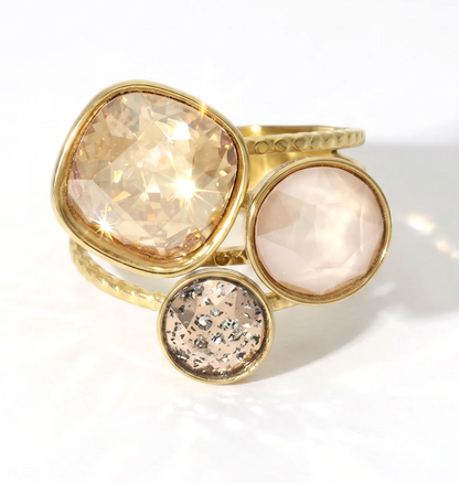 Ring Trio Swarovski Shine | Camps & Camps
