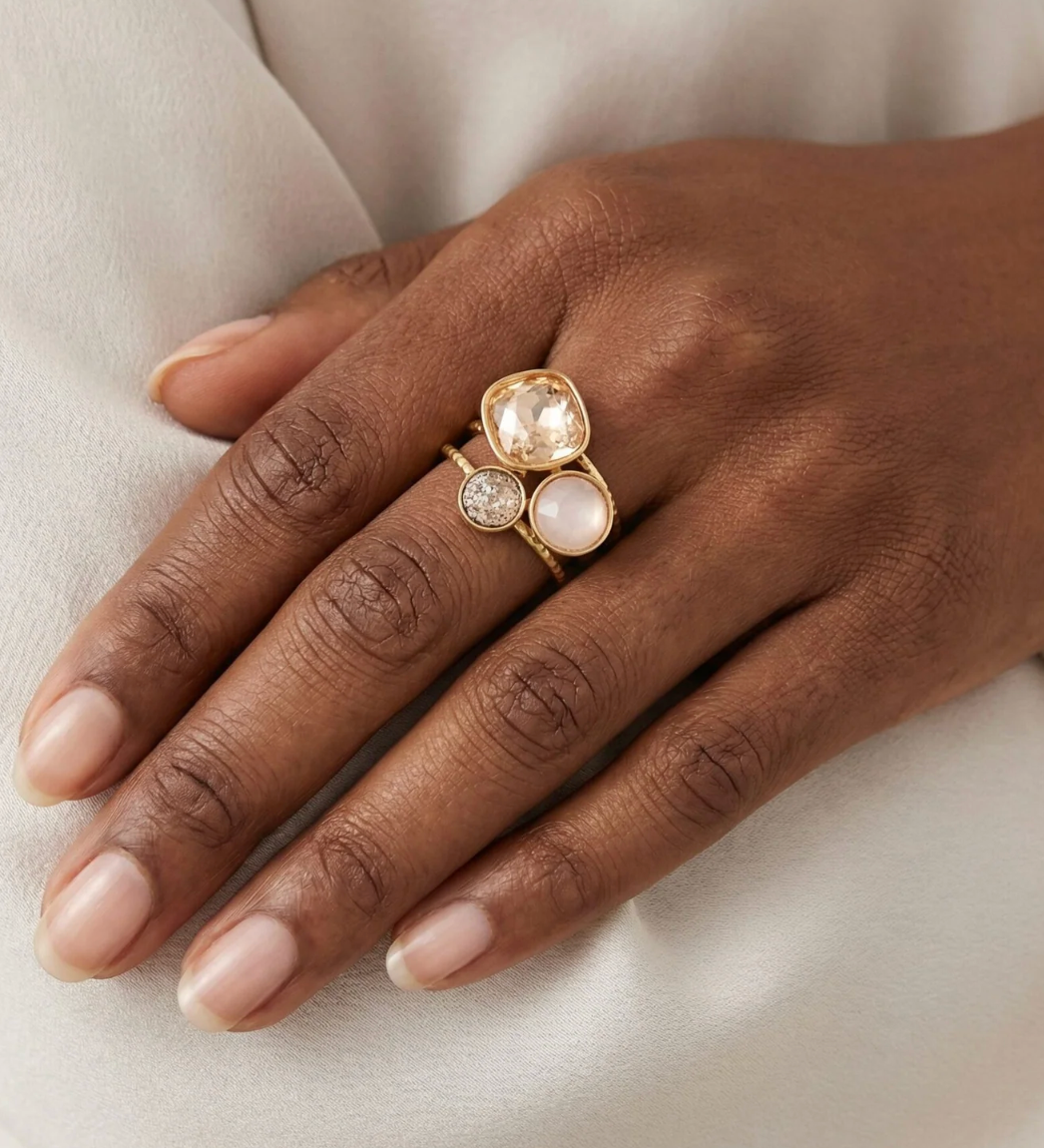 Ring Trio Swarovski Shine | Camps & Camps