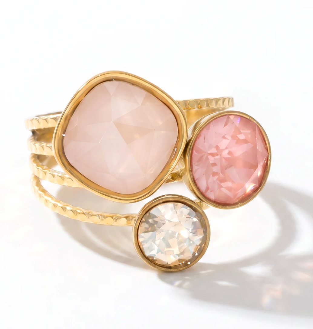Ring Trio Swarovski Shine | Camps & Camps