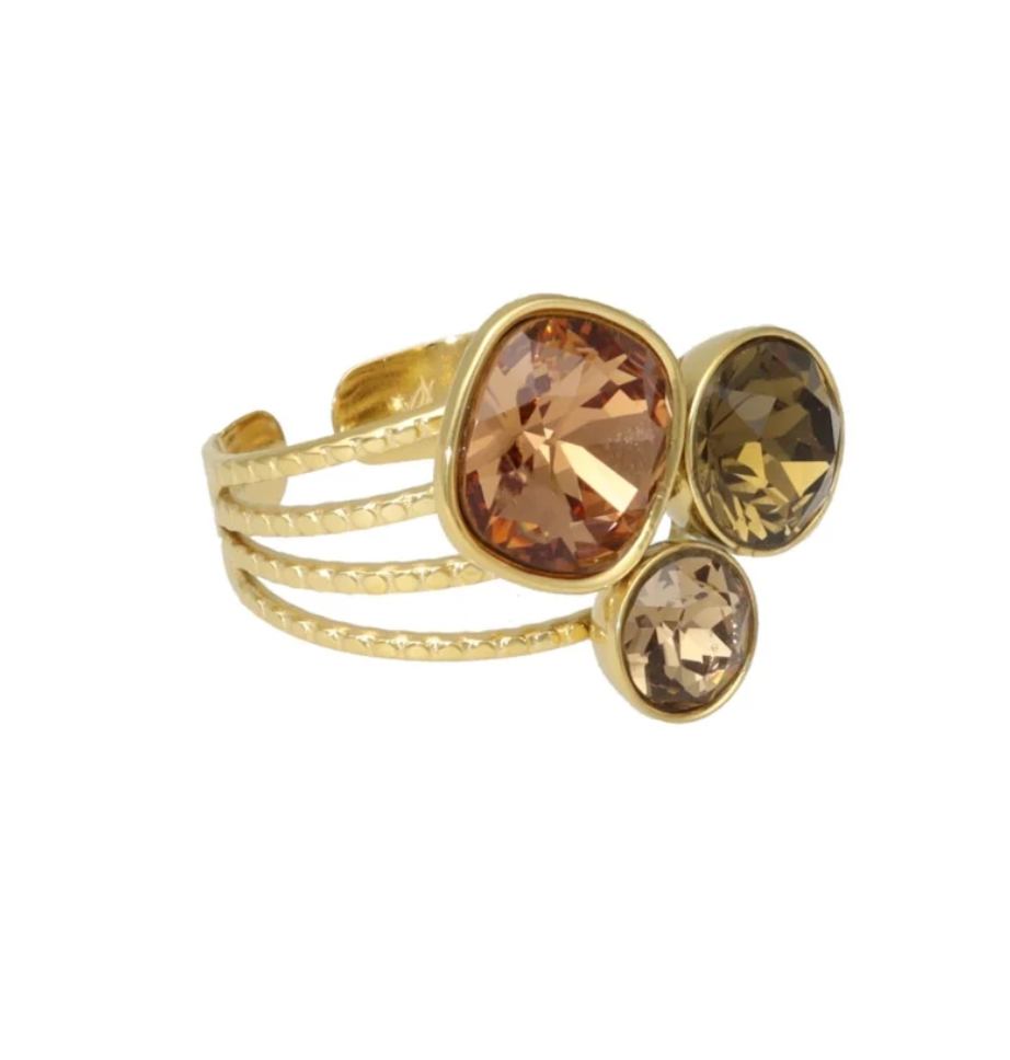 Ring Trio Swarovski Shine | Camps & Camps